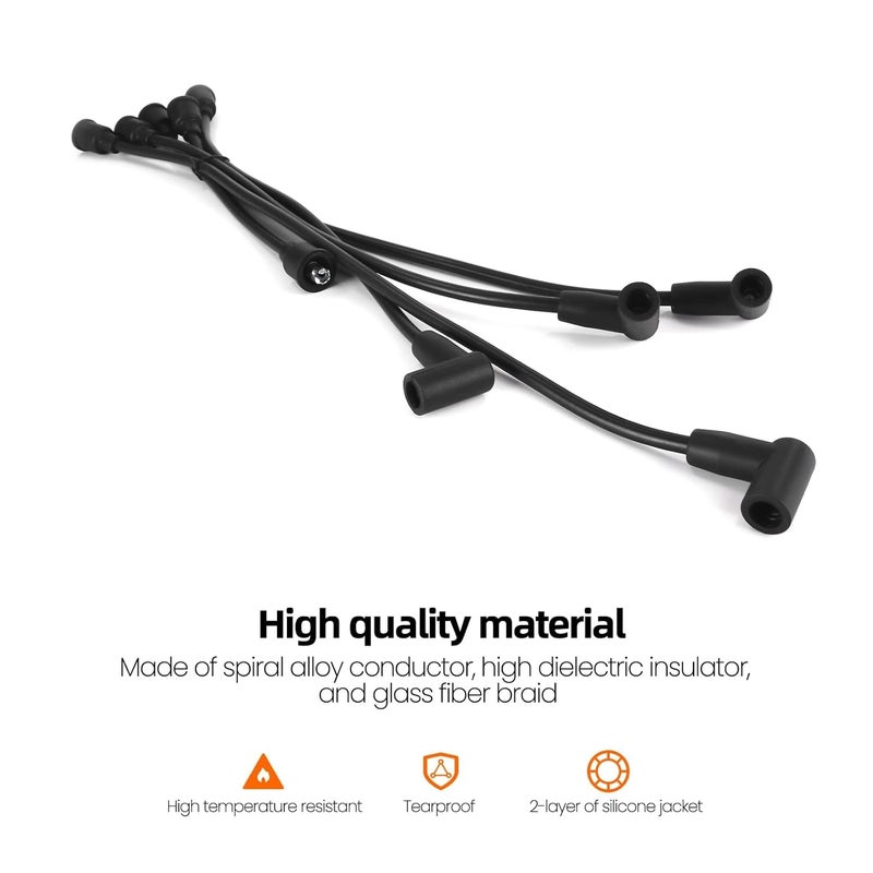 Creative.C New Spark Plug Wires Set 325951R1 352951R91 Replacement for Case-IH Tractor Models A B C H M BN 300 350 400,Compatible with Case/International Case IH Farmall Super A B BN Fi - Image 5